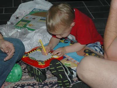 Brooks shows Dad how it is done