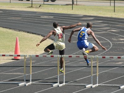 Boys 300M hurdles prelims