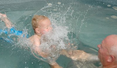 Coach and the swimmer