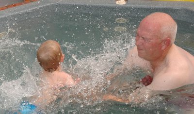 Coach and the swimmer