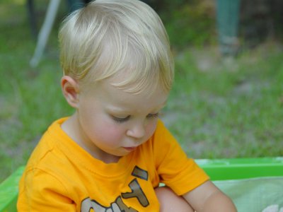 Brooks in his new sandbox
