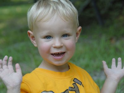 Brooks in his new sandbox