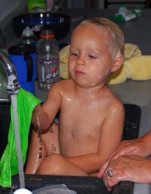 Not too big for a sink bath