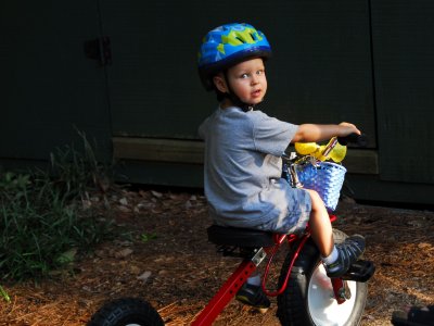 Brooks on his all terrain trike