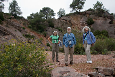 Joyce, Arvin and Ann at the Carriere du Roy