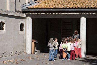 School children in Montolieu