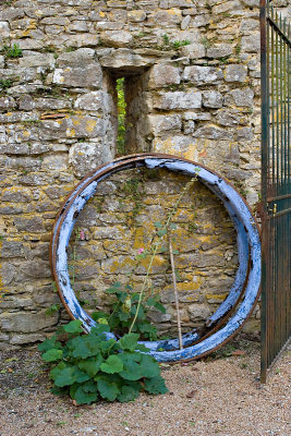 At the entrance to the abbey