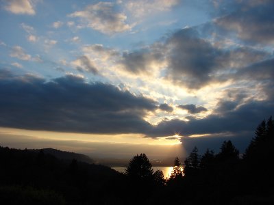 Sunset above the Gorge