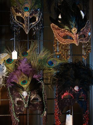 Diane's masks in the store