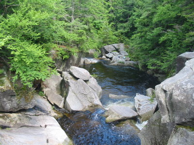 Two Waterfalls in the White Mountains of New Hampshire