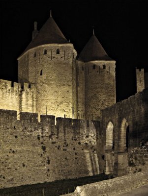 Ramparts At Night #2, Carcassonne