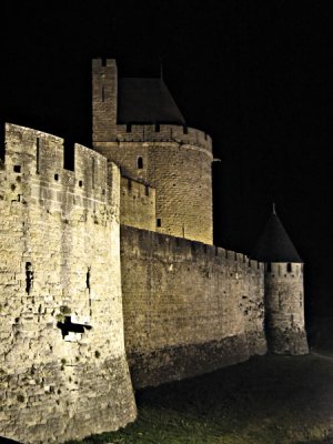 Ramparts At Night #1, Carcassonne