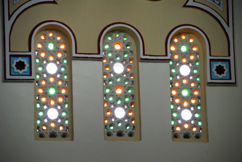 Stained glass, Jumeirah Mosque