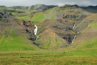 Waterfalls, Snæfellsnes