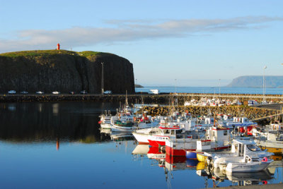 Pretty harbor of Stykkishólmur