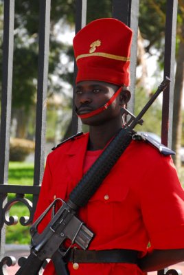 Guard at the Senegal Presidential Palace