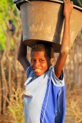 Boy from the village near Chutes de Flou