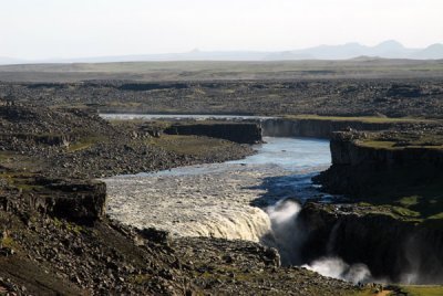 Dettifoss is the largest waterfall by volume in Europe