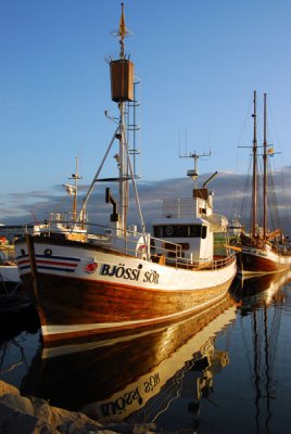 Bjössi Sör, a former fishing boat turned whale watcher