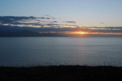 Sunset over the Skjálfandi, Húsavík