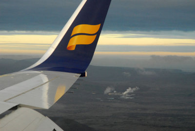Icelandair with the Blue Lagoon