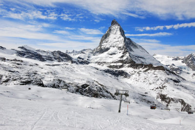Zermatt ski terrain is for the most part beginner-intermediate (except Stockhorn)