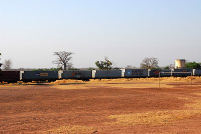 Freight train headed for landlocked Mali
