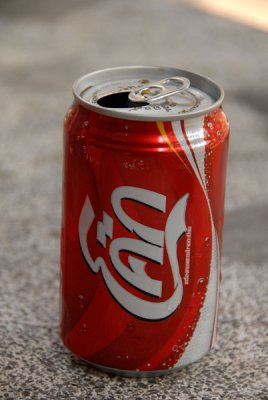 Coke can in Laos