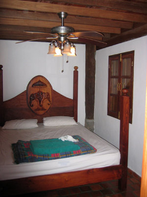 The lower floor is bedroom, kitchen and bath