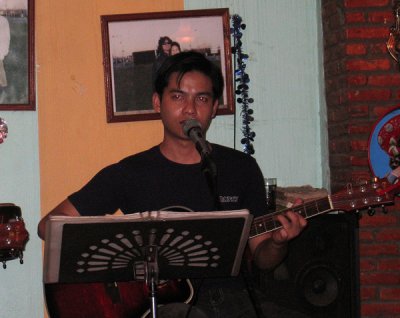 Live music nightly at Tex-Mex Alexia bar, Vientiane