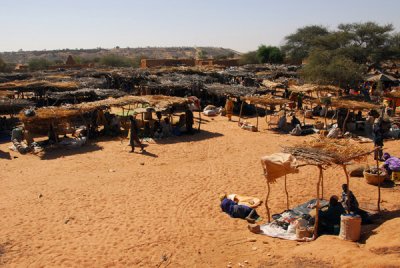 Market day in the village of Symbi, Mali