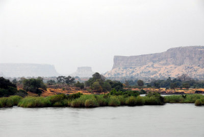 View from the Senegal River bridge at Diamou
