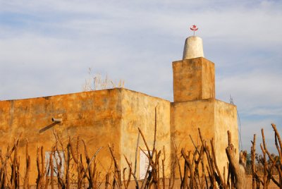 The village mosque in the early morning light