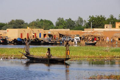 Arriving at our destination, Konna, Mali