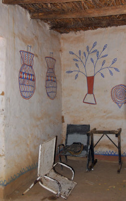 Wall paintings, Ayorou hotel