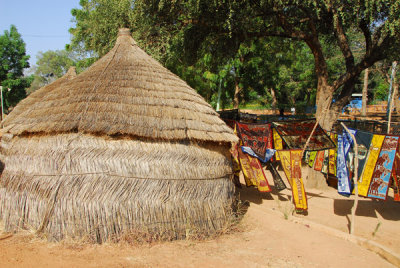 Thatch hut in the crafts village, Niger National Museum