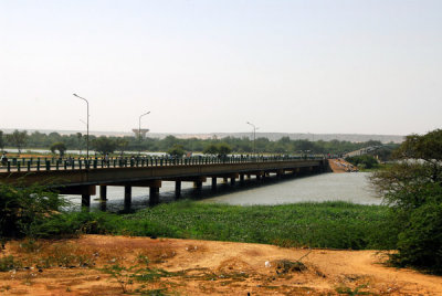 Niger River Bridge from the Hotel Gaweye, Niamey