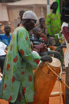 African drummer, Abomey, Benin