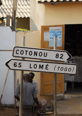 Benin coastal highway connecting Cotonou with Lomé, Togo