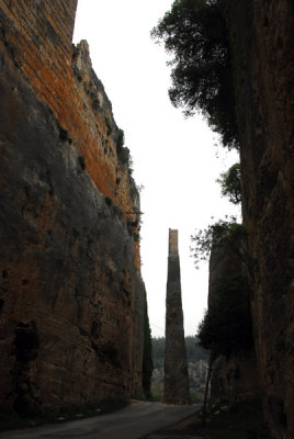 This gorge was cut by hand to protect the castle