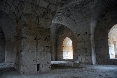 Upper chamber in the Keep of Saladin Castle (Saone)