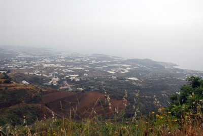 The view of the Syrian coast on a not-very-clear day