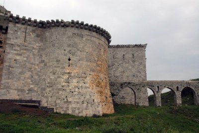 The bridge is a narrow aqueduct which feeds the cistern