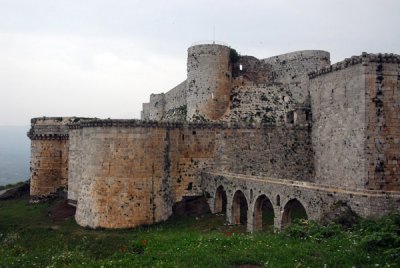 Krak des Chevaliers is the best preserved of all the Crusader castles
