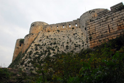 Sloping wall leading up to the Keep and Master Chamber, Krak des Chevaliers