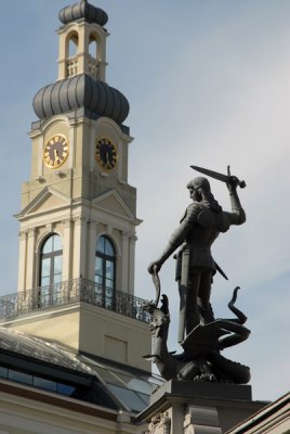 St. George and the City Hall Tower, Riga