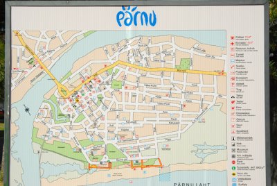 Map of Prnu, Estonia