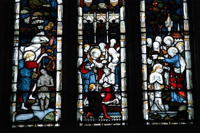 Stained glass, St. Pauls Cathedral, Calcutta