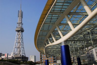 Spaceship Aqua-Oasis 21 and Nagoya TV Tower
