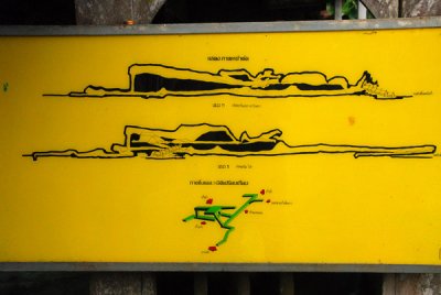 Map of the Chiang Dao caves